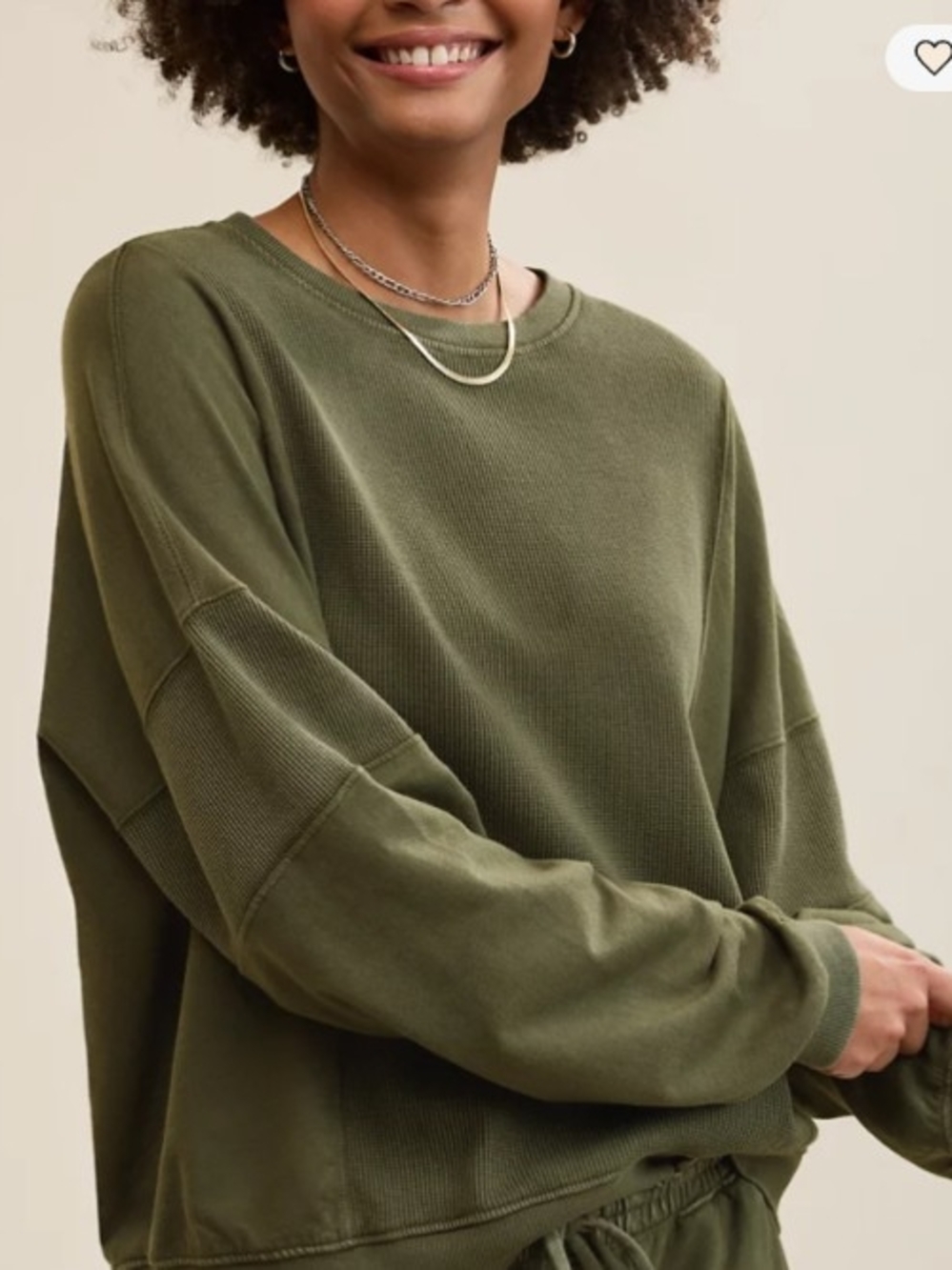 Aerie Unwind Waffle Long Sleeve T-Shirt